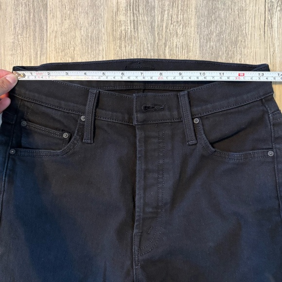 MOTHER Jeans Tomcat Ankle Women’s Size 27 Button Fly Lasting Impression Black - Picture 6 of 16